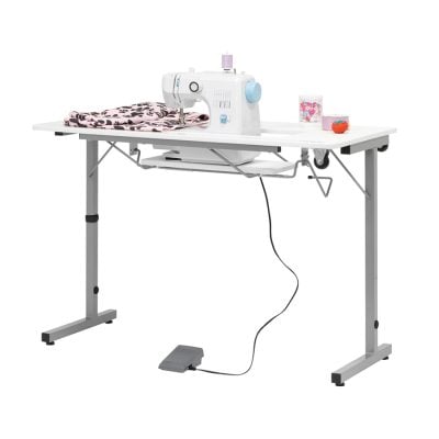 ROLLAWAY || SEWING TABLE SILVER/WHITE