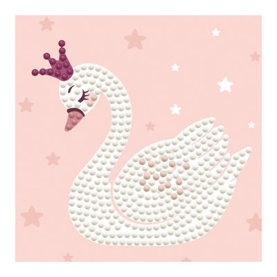 DIAMOND DOTZ 10.20CM X 10.20CM - SWAN PRINCESS