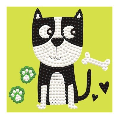 DIAMOND DOTZ 10.20CM X 10.20CM - PUPPY MUNCH
