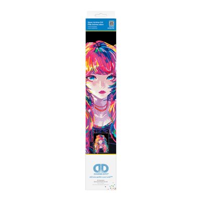 DIAMOND DOTZ 35.5CM X 45.7CM - NEON ANIME GIRL