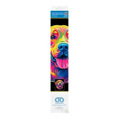 DIAMOND DOTZ 35.5CM X45.7CM-NEON GOLDEN RETRIEVER
