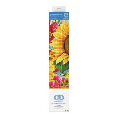 DIAMOND DOTZ 35CM X 27CM - POPPIES & SUNFLOWERS