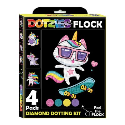 DIAMOND DOTZ 25.40CM X 20.32CM - NEON UNICORNS