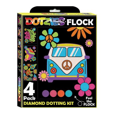 DIAMOND DOTZ 25.40CM X 20.32CM - NEON PEACE & LOVE