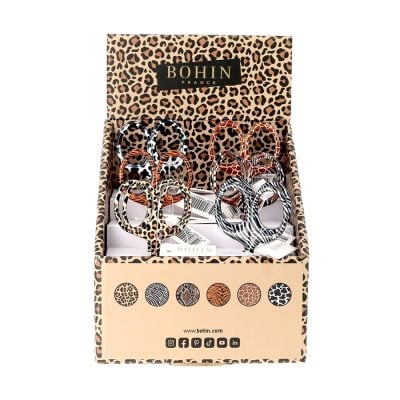 BOHIN EMBRODIERY SCISSORS "SAVAGE" DISPLAY  12PCS