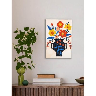 DIAMOND DOTZ 30CM X 20CM - BLUE VASE