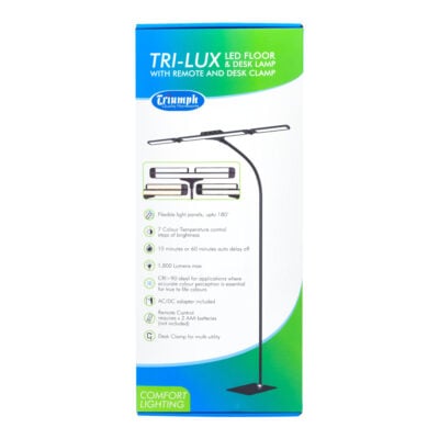 TRIUMPH LED TRI-LUX FLOOR, 1500LMS LAMP BLACK