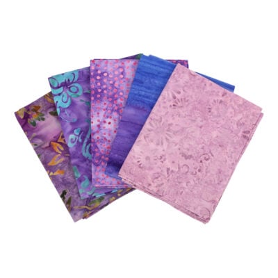 BIRCH FABRICS BATIK FAT QUARTERS 50CM X 55CM LILAC