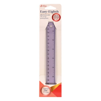 SEW EASY QUILTER RULER EASY EIGHTH 8" X 1"