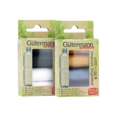GUTERMANN SEWING THREAD SET 100 M RPET (4 SPOOLS)