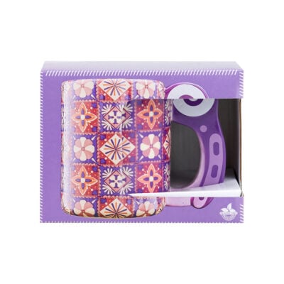 SEW TASTY CERAMIC MUG 500ML -PURPLE ROTARY BLADE