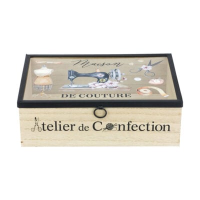 Home » Birch Creative TRIMITS WOODEN SEWING BOX 250 X 170 X 80MM - 016